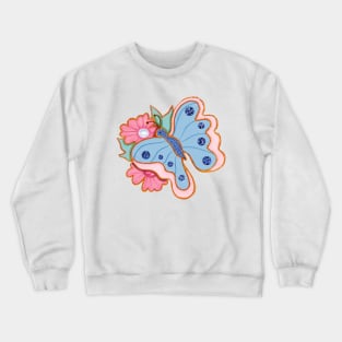 Brooch decoration Crewneck Sweatshirt